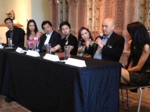 l to r, Dat Nguyen, Karin Oen, Kent Takano, Ha Mai, Lily Jang, Richard Jung and Tanya Pintoat the Groundbreakers Speak event at the Crow Collection.
